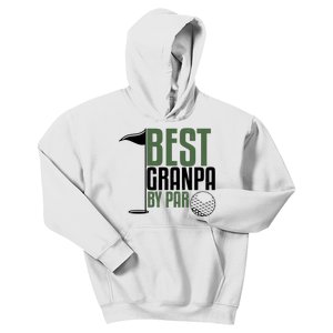 Best Grandpa By Par Fathers Day Golf Kids Hoodie