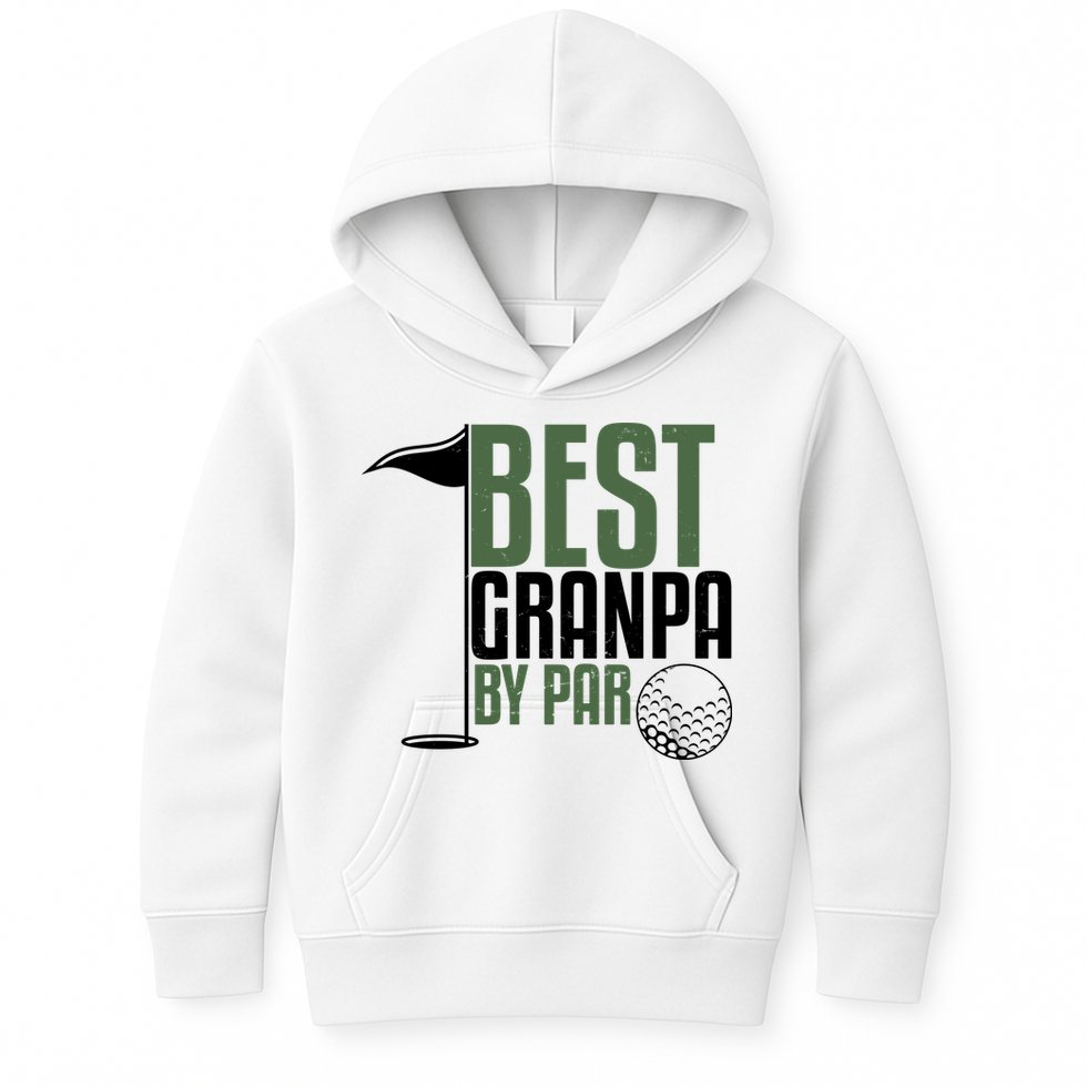 Best Grandpa By Par Fathers Day Golf Kids Hoodie