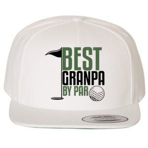 Best Grandpa By Par Fathers Day Golf Wool Snapback Cap