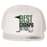 Best Grandpa By Par Fathers Day Golf Wool Snapback Cap