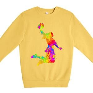 Basketball Girl Premium Crewneck Sweatshirt