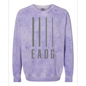 Bass Guitarist Bass Player Gift EADG 4 String Colorblast Crewneck Sweatshirt