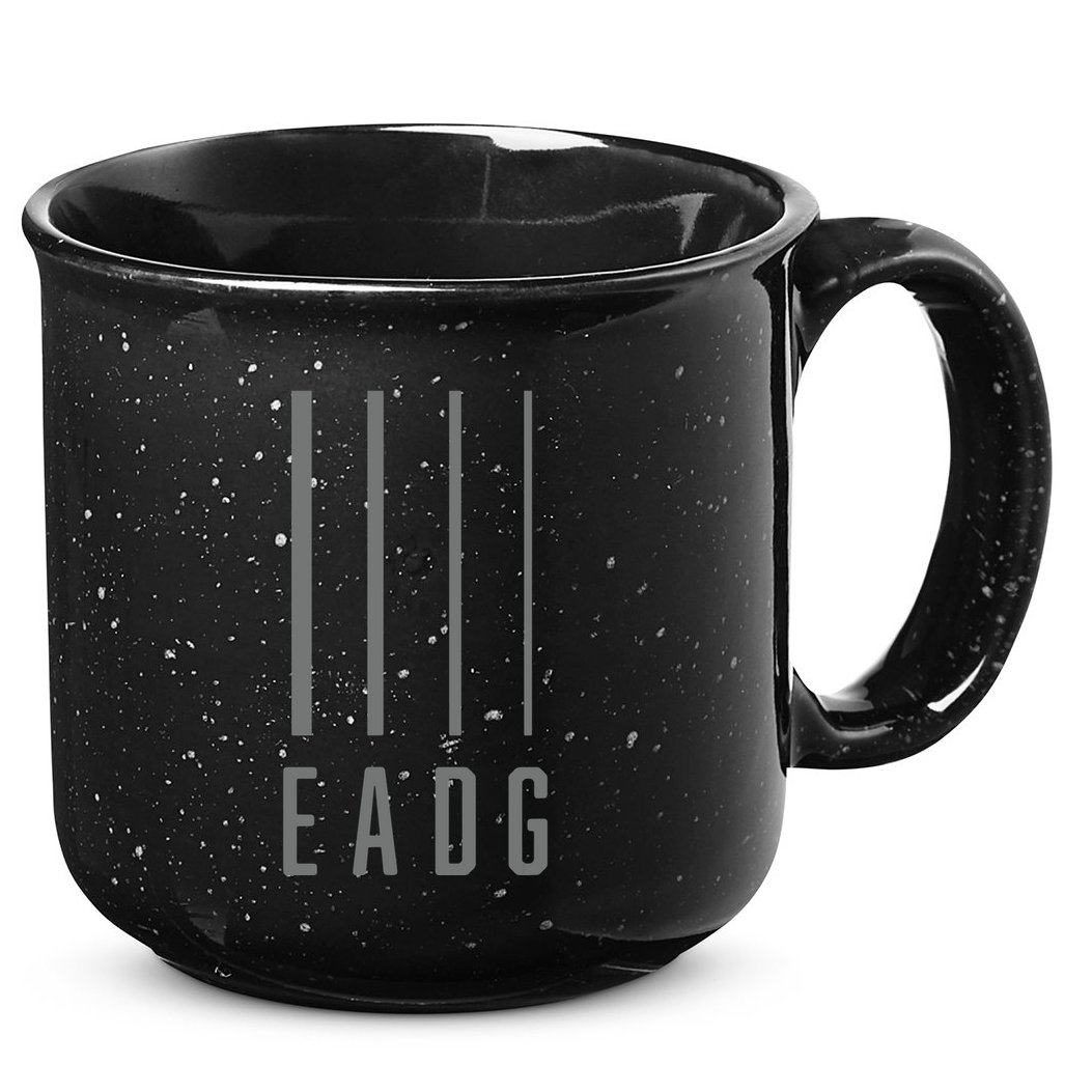 Bass Guitarist Bass Player Gift EADG 4 String 15oz Campfire Ceramic Mug