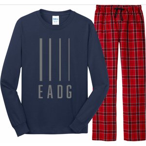 Bass Guitarist Bass Player Gift EADG 4 String Long Sleeve Pajama Set