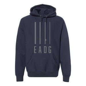 Bass Guitarist Bass Player Gift EADG 4 String Premium Hoodie