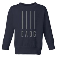 Bass Guitarist Bass Player Gift EADG 4 String Toddler Sweatshirt