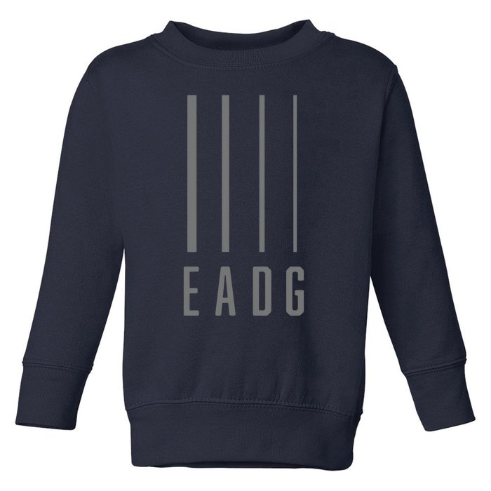 Bass Guitarist Bass Player Gift EADG 4 String Toddler Sweatshirt