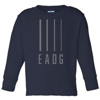 Bass Guitarist Bass Player Gift EADG 4 String Toddler Long Sleeve Shirt