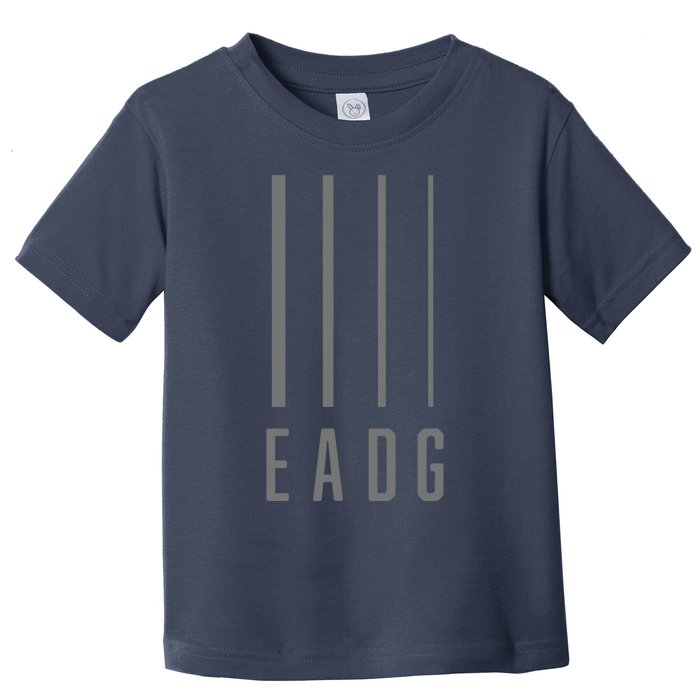 Bass Guitarist Bass Player Gift EADG 4 String Toddler T-Shirt