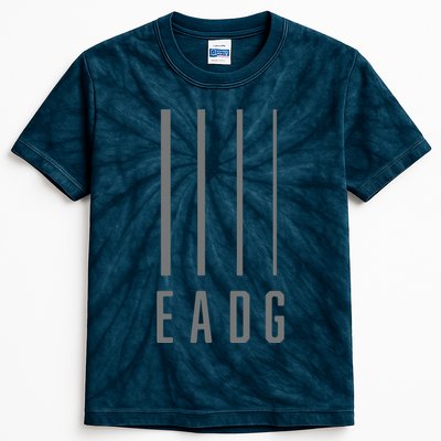 Bass Guitarist Bass Player Gift EADG 4 String Kids Tie-Dye T-Shirt