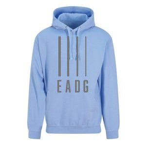 Bass Guitarist Bass Player Gift EADG 4 String Unisex Surf Hoodie