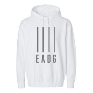 Bass Guitarist Bass Player Gift EADG 4 String Garment-Dyed Fleece Hoodie