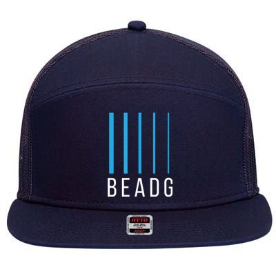 Bass Guitarist BEADG 5 String Guitar 7 Panel Mesh Trucker Snapback Hat