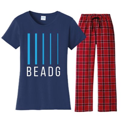 Bass Guitarist BEADG 5 String Guitar Women's Flannel Pajama Set