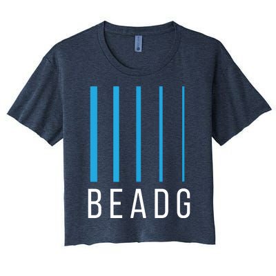 Bass Guitarist BEADG 5 String Guitar Women's Crop Top Tee