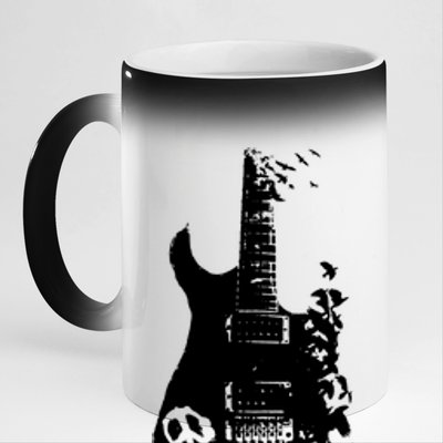 BAND GUITAR 11oz Black Color Changing Mug