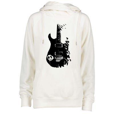 BAND GUITAR Womens Funnel Neck Pullover Hood