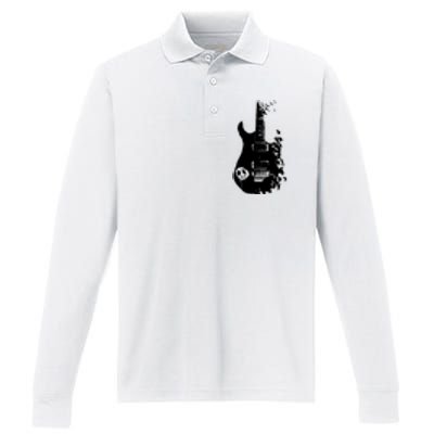 BAND GUITAR Performance Long Sleeve Polo