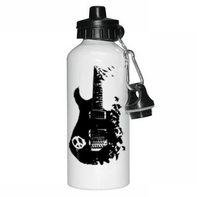 BAND GUITAR Aluminum Water Bottle