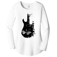 BAND GUITAR Women's Perfect Tri Tunic Long Sleeve Shirt