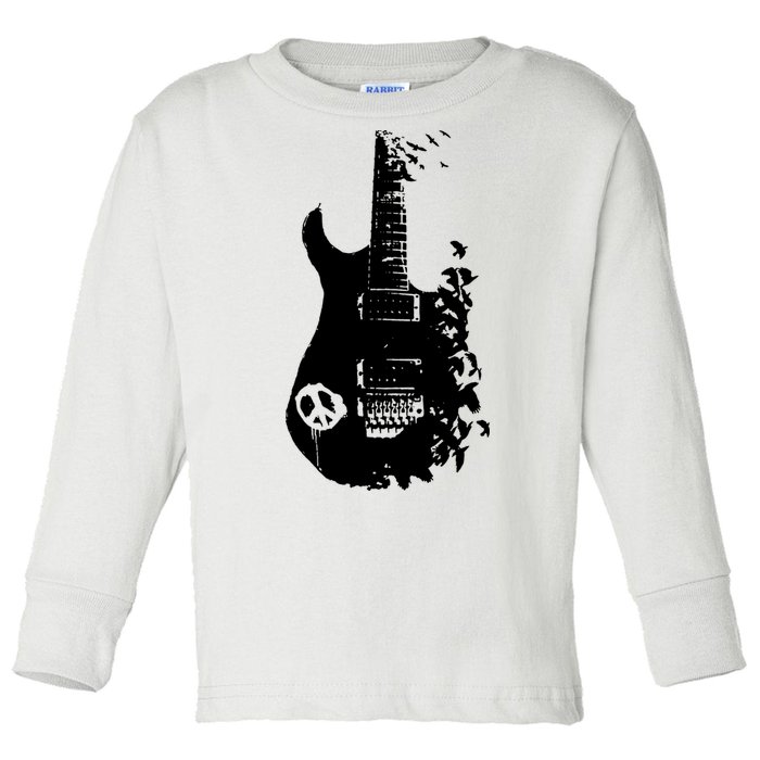 BAND GUITAR Toddler Long Sleeve Shirt