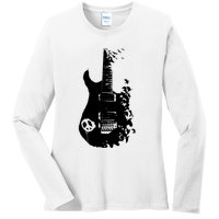 BAND GUITAR Ladies Long Sleeve Shirt