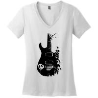 BAND GUITAR Women's V-Neck T-Shirt