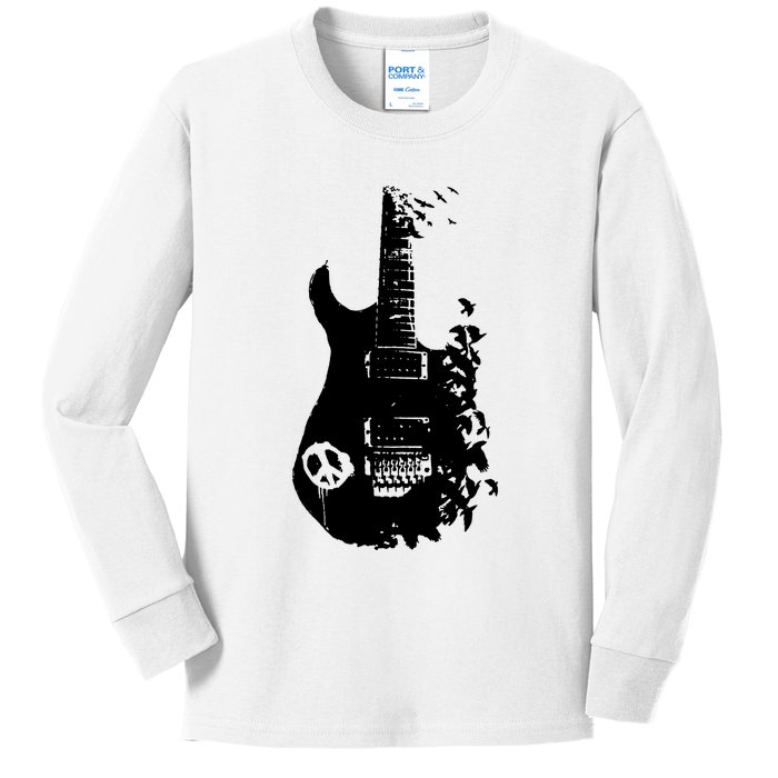 BAND GUITAR Kids Long Sleeve Shirt