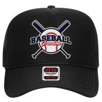 Baseball Grandma Baseball High Crown Mesh Back Trucker Hat