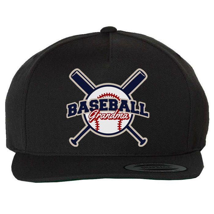 Baseball Grandma Baseball Wool Snapback Cap