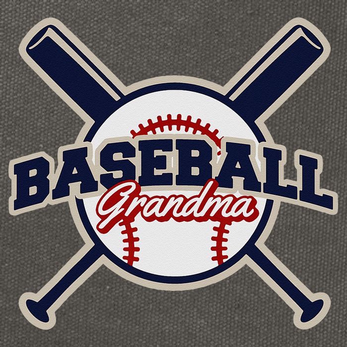 Baseball Grandma Baseball Cotton Canvas Backpack