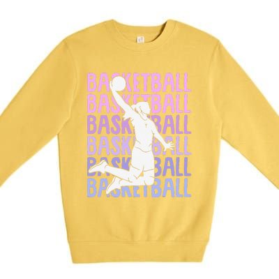 Basketball Girl Premium Crewneck Sweatshirt