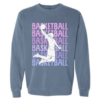 Basketball Girl Garment-Dyed Sweatshirt