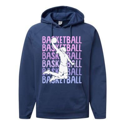 Basketball Girl Performance Fleece Hoodie