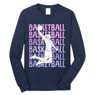 Basketball Girl Long Sleeve Shirt