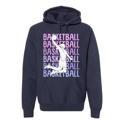 Basketball Girl Premium Hoodie