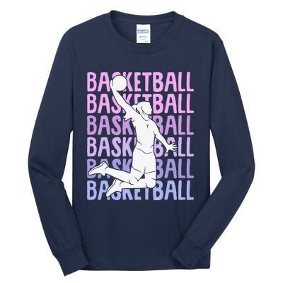 Basketball Girl Tall Long Sleeve T-Shirt