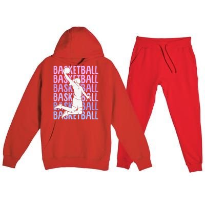 Basketball Girl Premium Hooded Sweatsuit Set