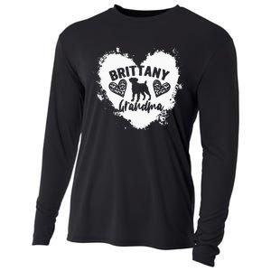 Brittany Grandma Brittany Spaniel Grandma Brittany Lover Cooling Performance Long Sleeve Crew