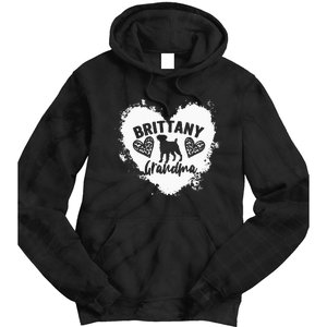 Brittany Grandma Brittany Spaniel Grandma Brittany Lover Tie Dye Hoodie