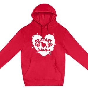 Brittany Grandma Brittany Spaniel Grandma Brittany Lover Premium Pullover Hoodie