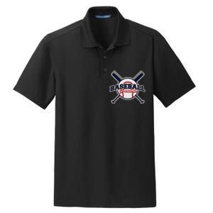 Baseball Grandma Baseball Dry Zone Grid Polo