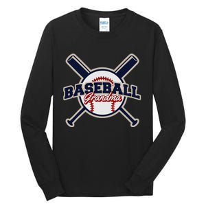 Baseball Grandma Baseball Tall Long Sleeve T-Shirt