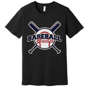 Baseball Grandma Baseball Premium T-Shirt