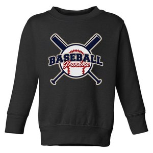 Baseball Grandma Baseball Toddler Sweatshirt