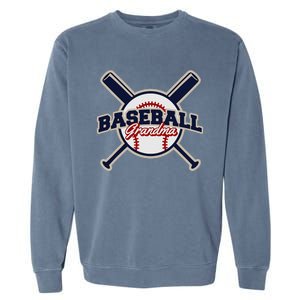 Baseball Grandma Baseball Garment-Dyed Sweatshirt