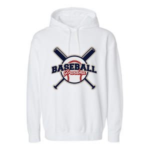 Baseball Grandma Baseball Garment-Dyed Fleece Hoodie