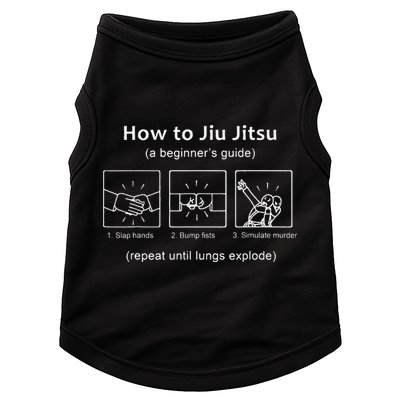 BJJ Gifts Beginner Jiu Jitsu Guide Funny Brazilian Jiu Jitsu Doggie Tank