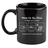 BJJ Gifts Beginner Jiu Jitsu Guide Funny Brazilian Jiu Jitsu 11oz C Handle Ceramic Mug