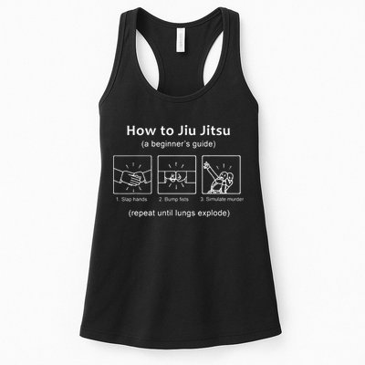 BJJ Gifts Beginner Jiu Jitsu Guide Funny Brazilian Jiu Jitsu Womens Tank Top
